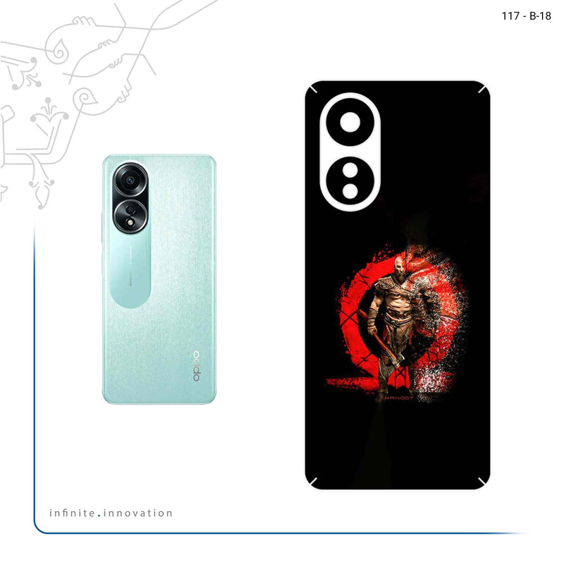 برچسب پوششی ماهوت مدل GOD_OF_WAR مناسب برای گوشی موبایل اپو A58 4G