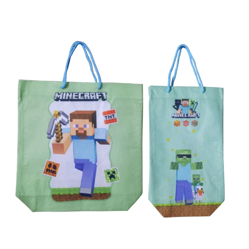 ساک هدیه مدل ماینکرفت 3 کد mn51 بسته 2 عددی