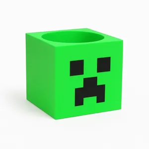 ظرف نگهدارنده تخم مرغ مدل Minecraft طرح  Creeper