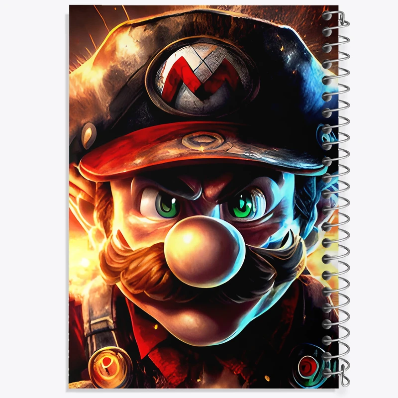 دفتر ژورنال نویسی 50 برگ خندالو مدل نقطه ای طرح سوپر ماریو (Super Mario) کد F8155