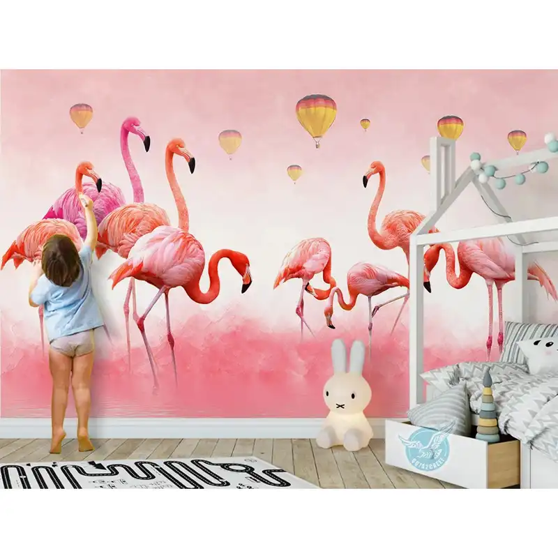 پوستر دیواری سه بعدی مدل فلامینگو کد KA048