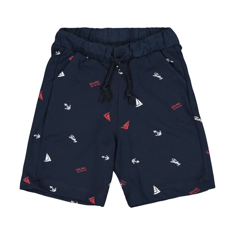 شلوارک پسرانه ال سی وایکیکی مدل 0SL987Z4-LSJ-NAVYPRINTED