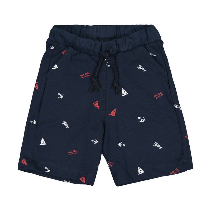 شلوارک پسرانه ال سی وایکیکی مدل 0SL987Z4-LSJ-NAVYPRINTED