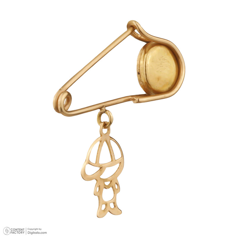 سنجاق سینه طلا 18 عیار بچگانه درگونه مدل پسر