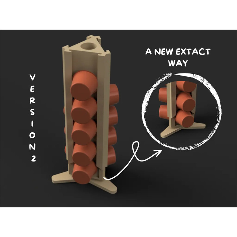 استند نگهدارنده کپسول قهوه مدل پلاستووان چرخشی