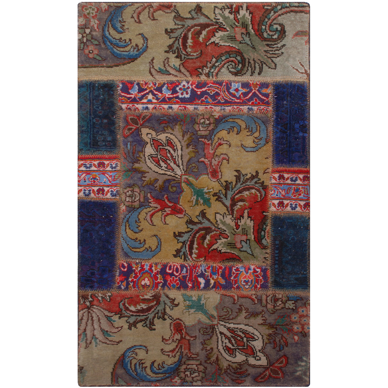 کلاژ فرش دستبافت یک متری فرش هریس کد 101608