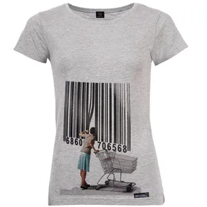 تی شرت آستین کوتاه زنانه 27 مدل Shopping کد MH1225