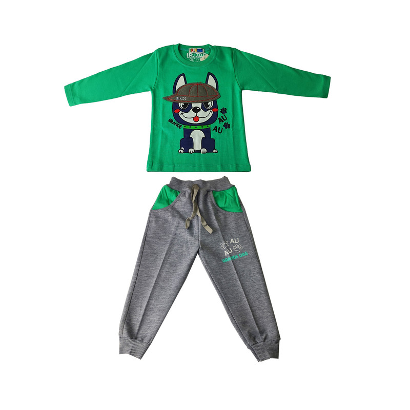 ست تی شرت و شلوار پسرانه مدل JK454