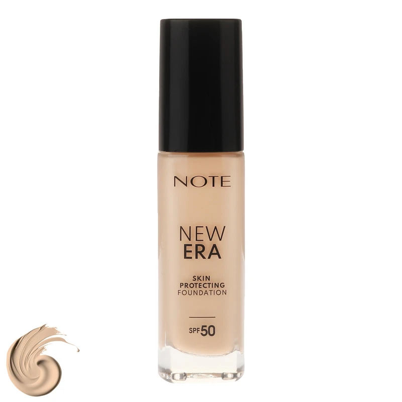 کرم پودر مایع SPF 50 نوت مدل NEW ERA شماره 130 مناسب برای انواع پوست حجم 30 میلی‌لیتر