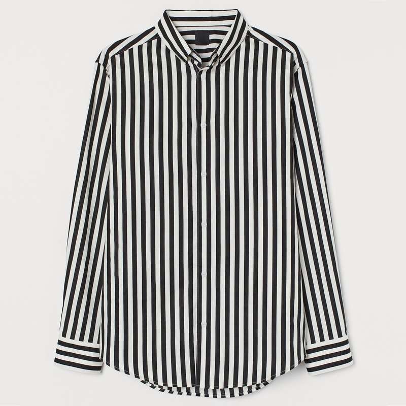 پیراهن آستین بلند مردانه اچ اند ام مدل 0695322004