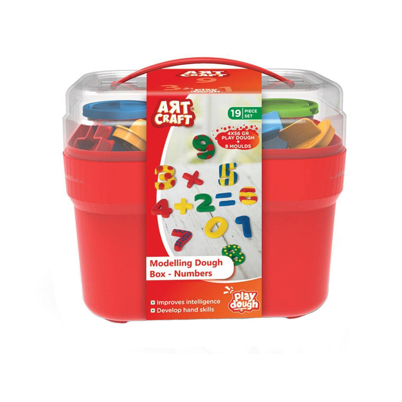 خمیر بازی مدل Dough Box Numbers کد 03495 مجموعه 19 عددی