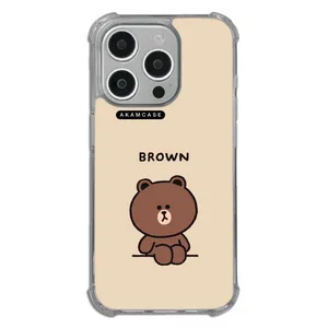 AKAM AMCWTA15PRO-BROWN12 Cover For Apple iPhone 15 Pro