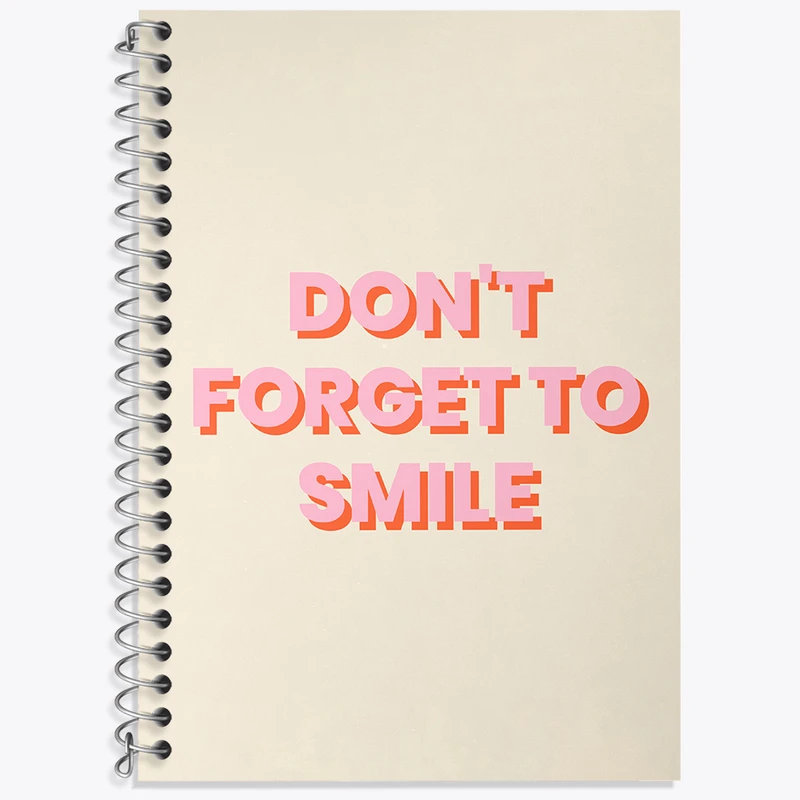 دفتر نت موسیقی 50 برگ خندالو طرح Don’t Forget To Smile کد N2335