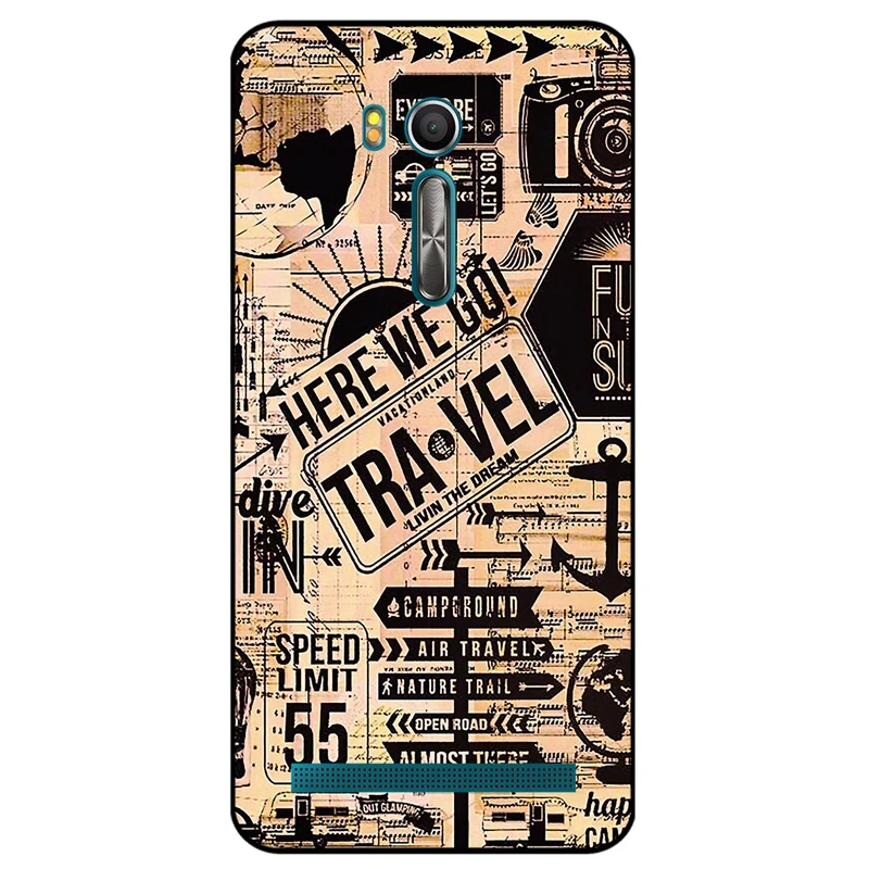 کاور مگافون طرح مسافرت مدل 8098 مناسب برای گوشی موبایل ایسوس Zenfone Go / ZB551KL