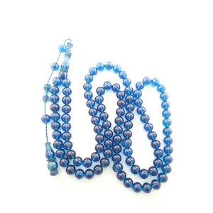 تسبیح مدل سندلوس آکوامارینی کد AQUA8MM101
