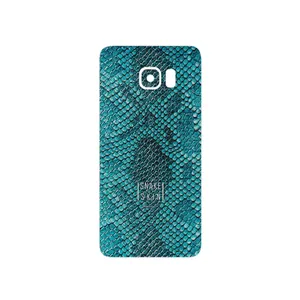 MAHOOT Blue Snake Skin Cover Sticker for Samsung Galaxy S6 Edge