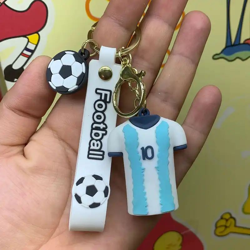 جاکلیدی مدل سیلیکونی طرح مسی لباس آرژانتین