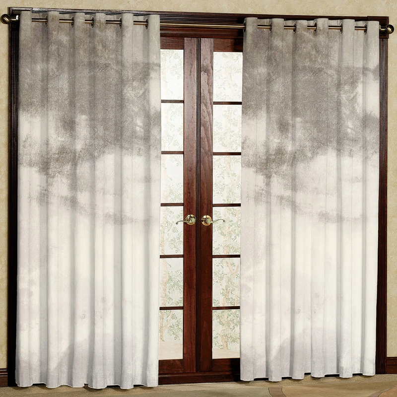 پرده مدل ابرو بادی مخمل پانچی کد 389 سایز 140x280 سانتی متر