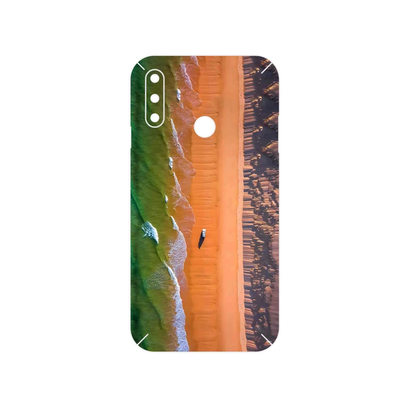 برچسب پوششی ماهوت مدل Beach and Green Sea مناسب برای گوشی موبایل ال جی W10