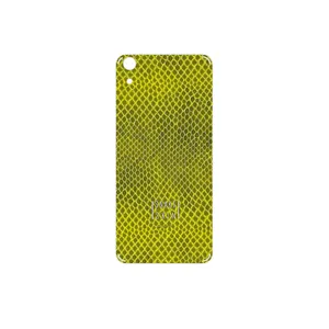 MAHOOT Yellow Snake Skin Cover Sticker for HTC Desire 626