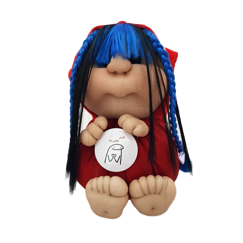 عروسک مدل قلبم اکلیلی شد کد 25 ارتقاع 19 سانتی متر