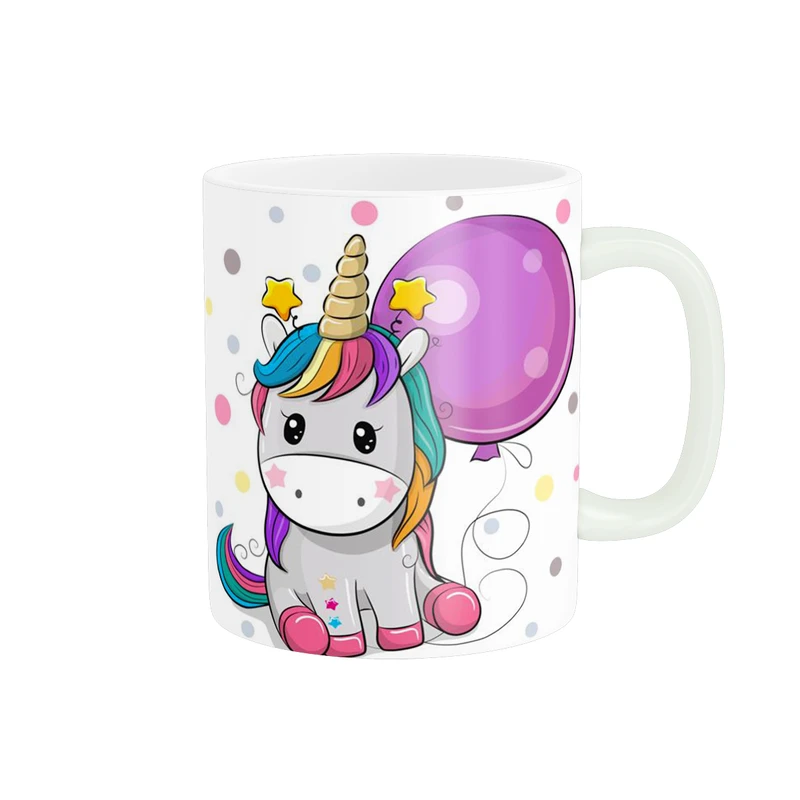 ماگ پاد آفرین طرح اسب تک شاخ مدل یونیکورن کد 1862