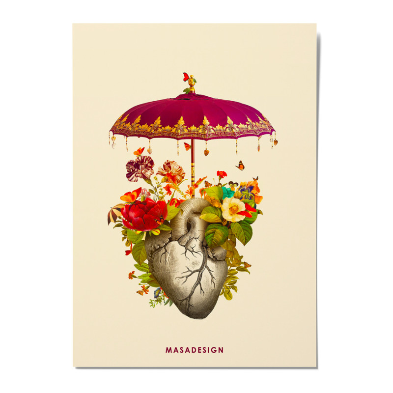 کارت پستال ماسا دیزاین مدل POSTSM0056 قلب