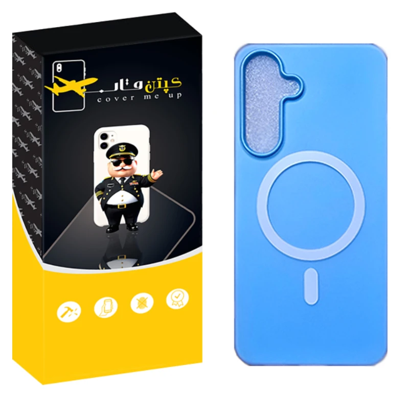 کاور کپتن قاب مدل سیلیکونی پاستیلی مناسب برای گوشی موبایل سامسونگ Galaxy S25 FE
