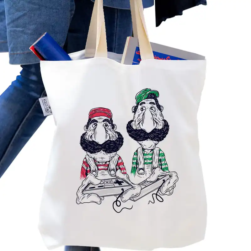 ساک خرید ترمه طراحان ایده مدل سیبیلوها کد cfp1518