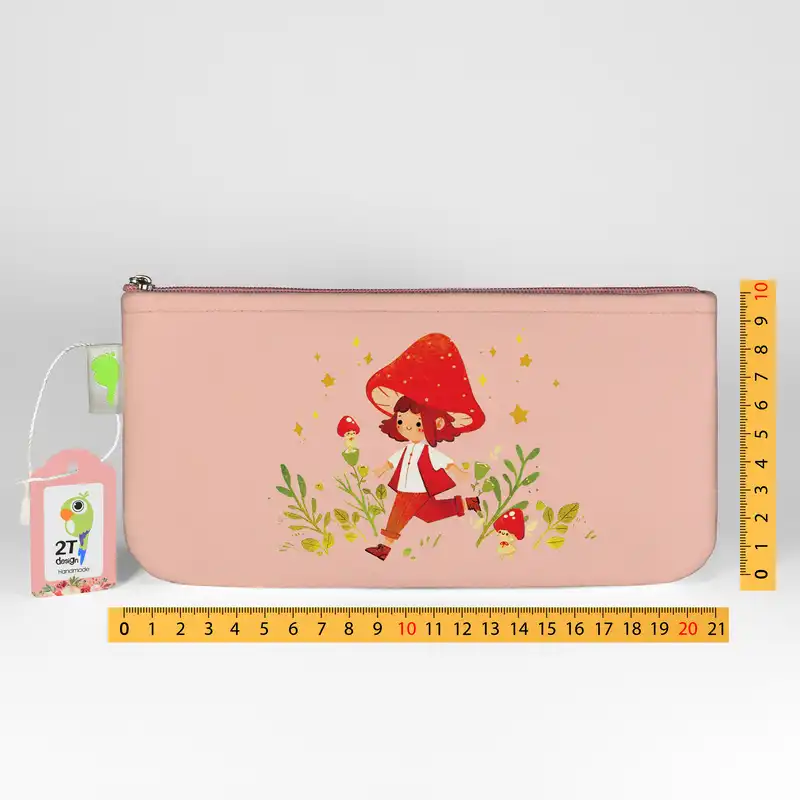 جامدادی طوطی دیزاین طرح دختر و قارچ مدل MLK-27