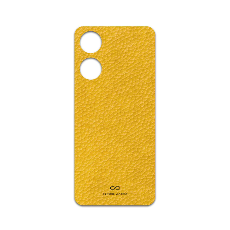 برچسب پوششی ماهوت مدل Mustard-Leather مناسب برای گوشی موبایل آنر X5 Plus