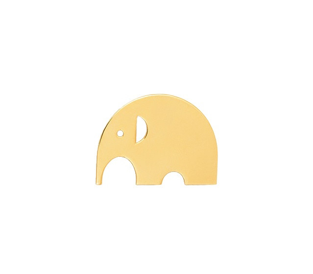 آویز گردنبند طلا 18 عیار زنانه مدل فیل