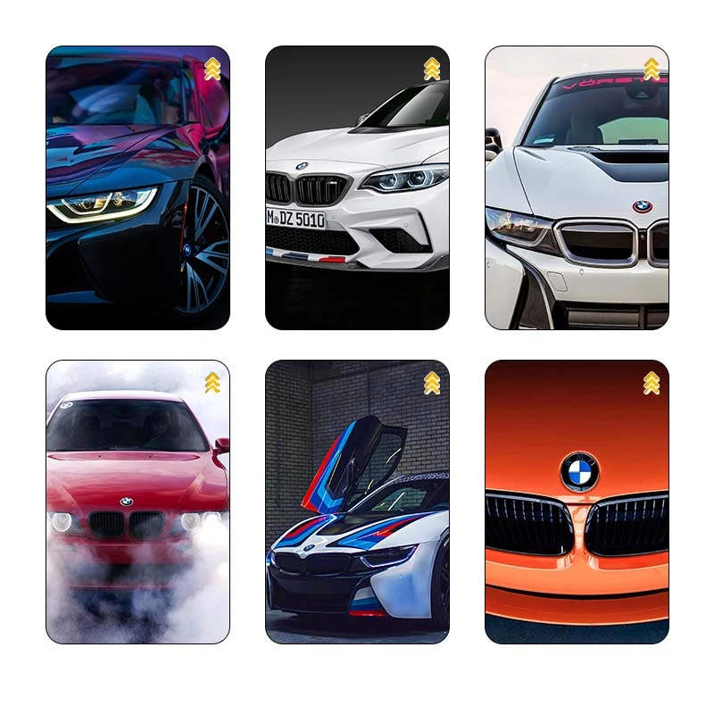 استيکر کارت کارنيکا طرح ب‌ام‌و BMW کد 24828 مجموعه 6 عددی