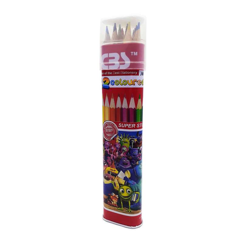 مداد رنگی 12 رنگ سی بی اس مدل JM 480-12 کد 2