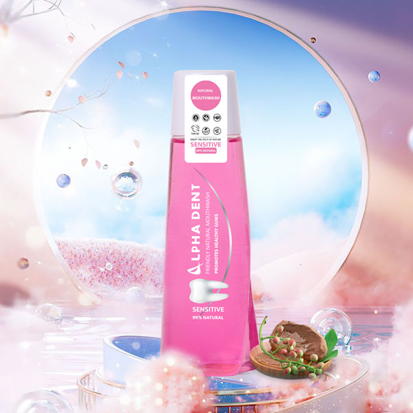دهان شویه آلفادنت مدل Sensitive حجم 400 میلی لیتر