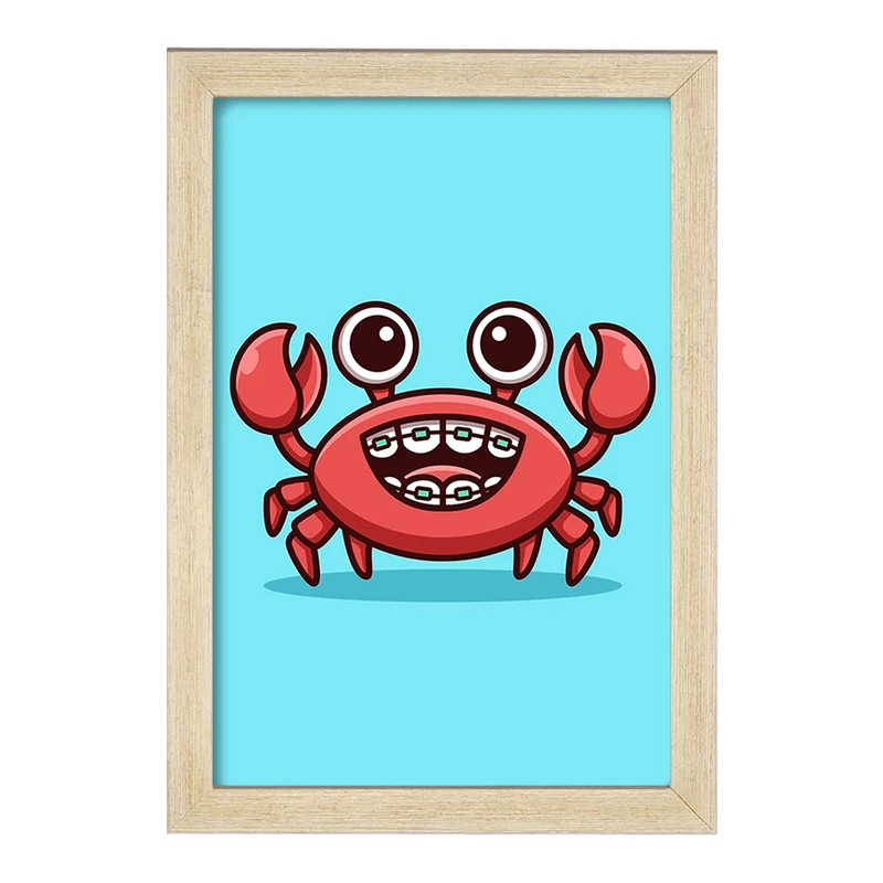 تابلو خندالو مدل حیوانات آبزی خرچنگ کد 28166