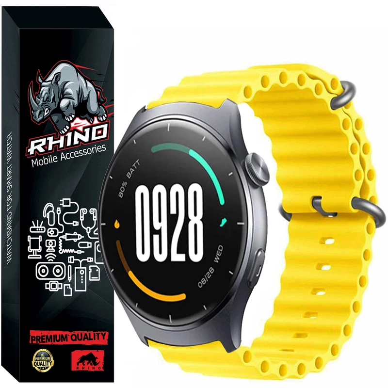 بند راینو مدل Ocean Loop مناسب برای ساعت هوشمند میبرو Mibro Lite 3 