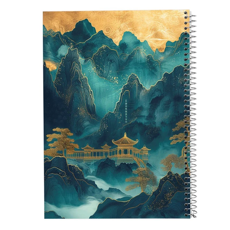 دفتر ژورنال نویسی 50 برگ مدوپد مدل نقطه ای طرح طبیعت کد DF15356