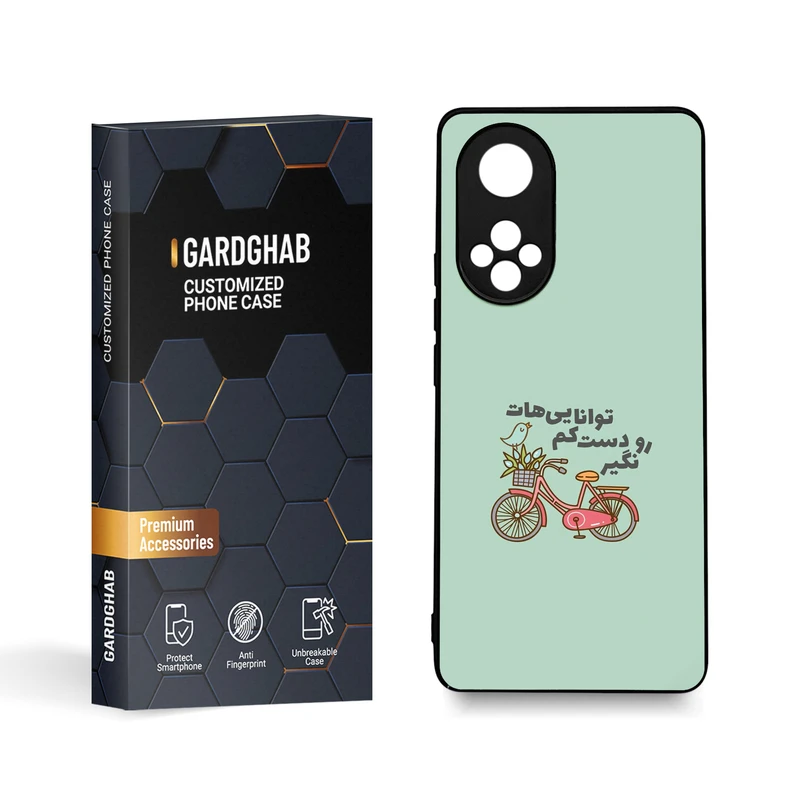 کاور گارد قاب مدل تکست مناسب برای گوشی موبایل آنر 50/Nova 9