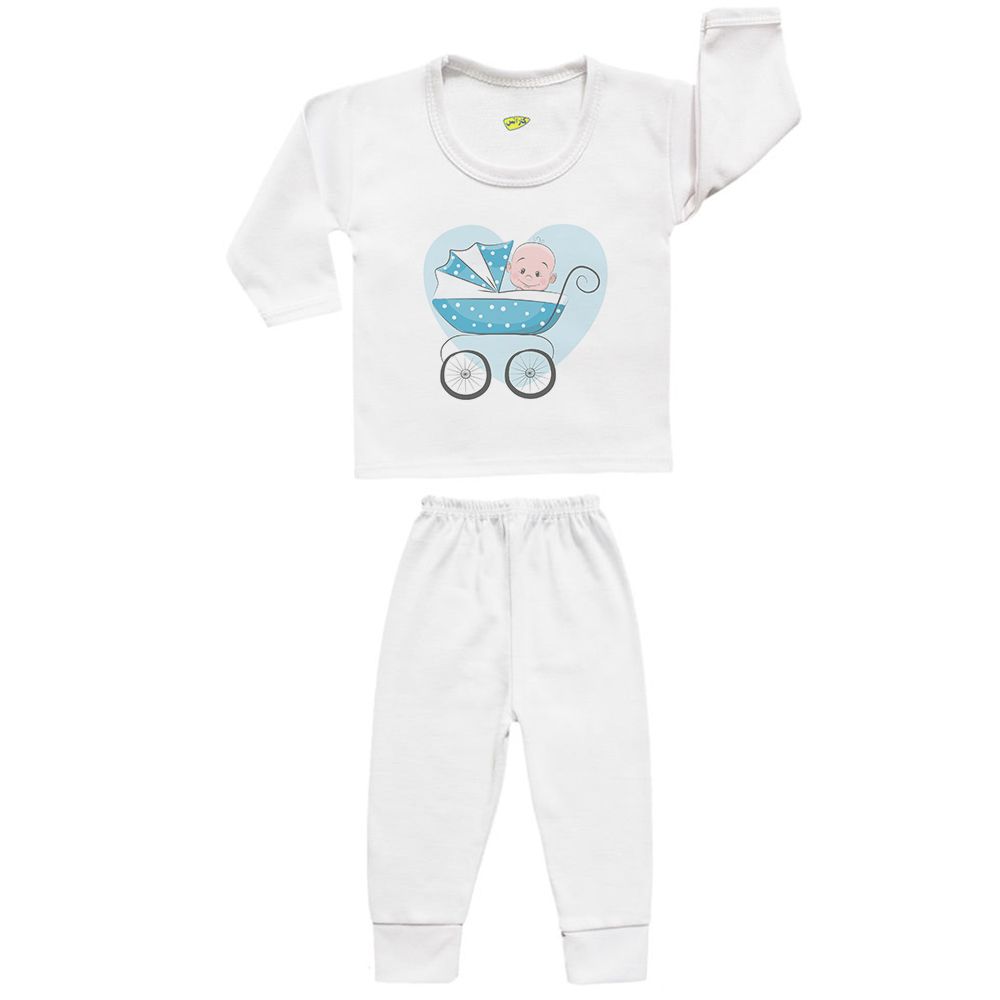 ست تی شرت و شلوار نوزادی کارانس مدل SBS-3075