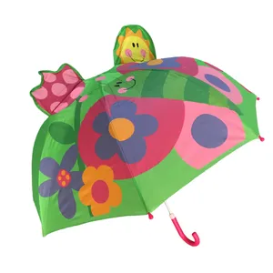 چتر بچگانه مدل فانتزی سه بعدی طرح پروانه کد A 3D B