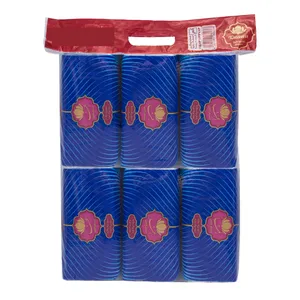 دستمال کاغذی 250 برگ رعنا مدل Delphinium بسته 6 عددی 