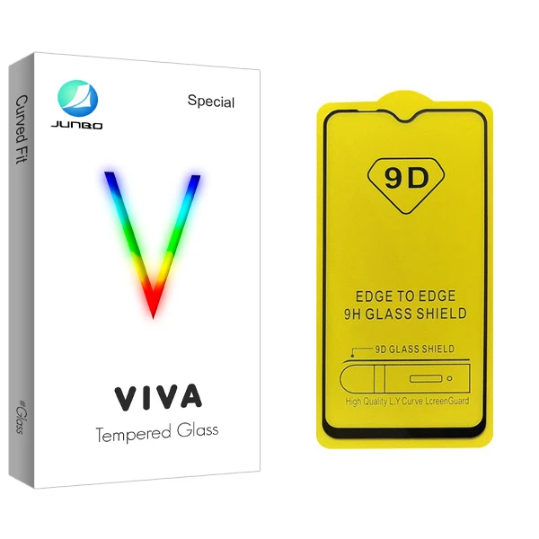 محافظ صفحه نمایش 9D جانبو مدل Viva Glass مناسب برای گوشی موبایل سامسونگ Galaxy A10