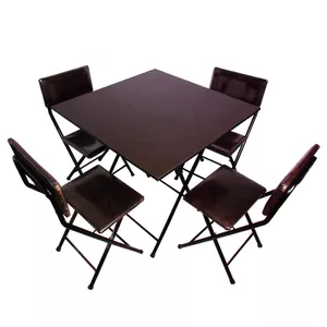 میز و صندلی غذاخوری 4 نفره میزیمو مدل تاشو کد 8302