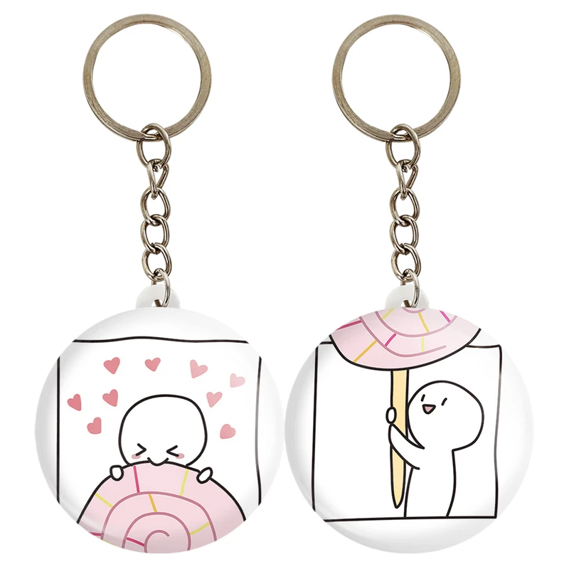 جاکلیدی خندالو مدل عاشقانه Love کد A106 مجموعه 2 عددی