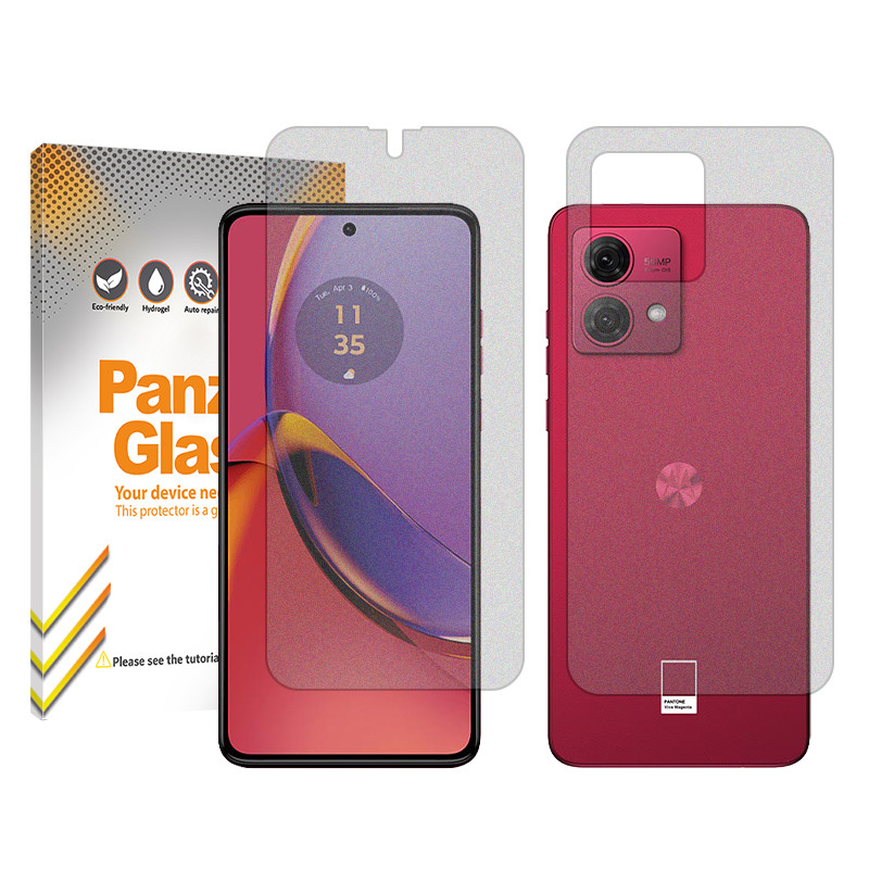 محافظ صفحه نمایش مات پنزر گلس مدل Resistant مناسب برای گوشی موبایل موتورولا Moto G84 به همراه محافظ پشت گوشی