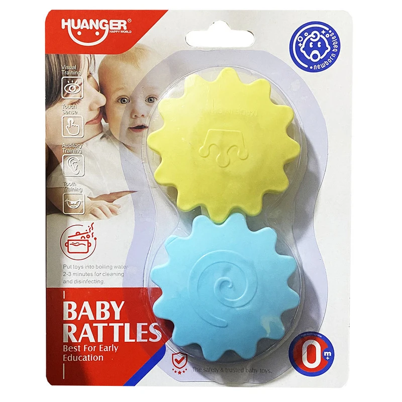 جغجغه هانگر مدل چرخ دنده ای طرح دندانی کد HE0118 مجموعه دو عددی