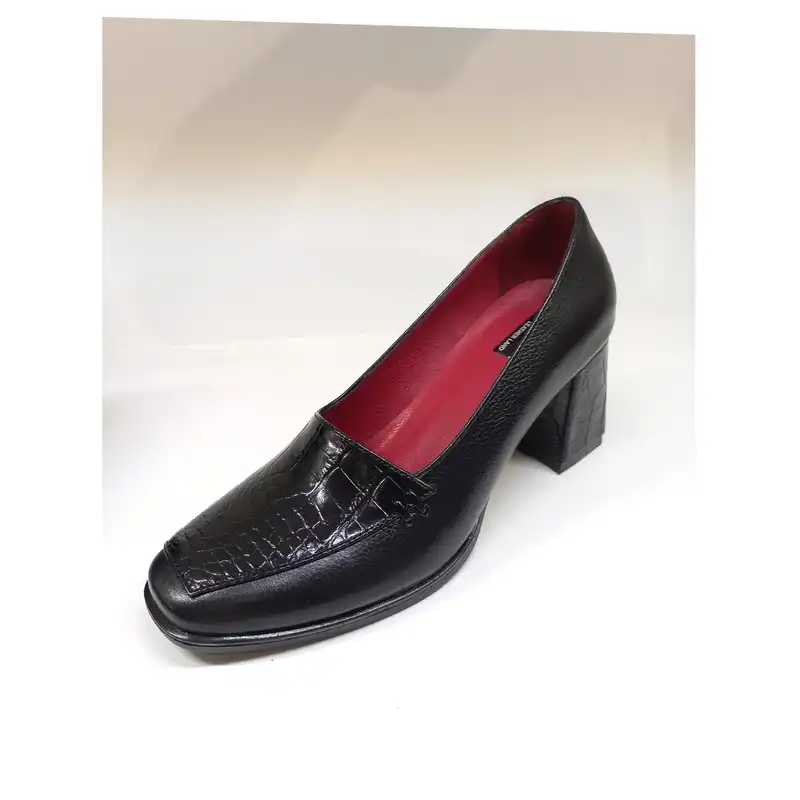 کفش زنانه سرزمین چرم کد 141790 رنگ مشکی