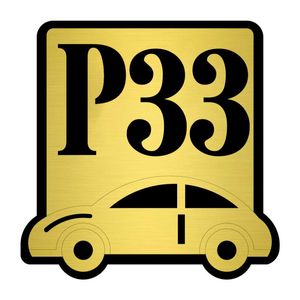 تابلو نشانگر کازیوه طرح پارکینگ شماره 33کد P-BG 33