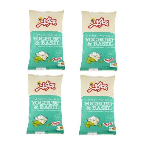 چیپس ماست و ریحان چاکلز - 73 گرم بسته 4 عددی